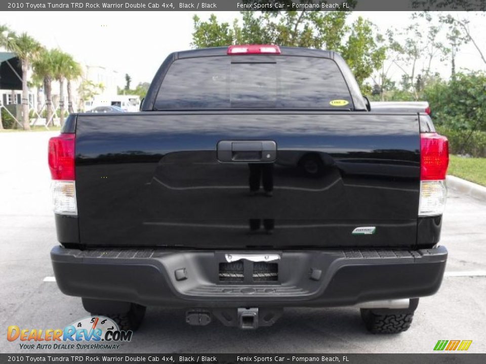 2010 Toyota Tundra TRD Rock Warrior Double Cab 4x4 Black / Black Photo #12