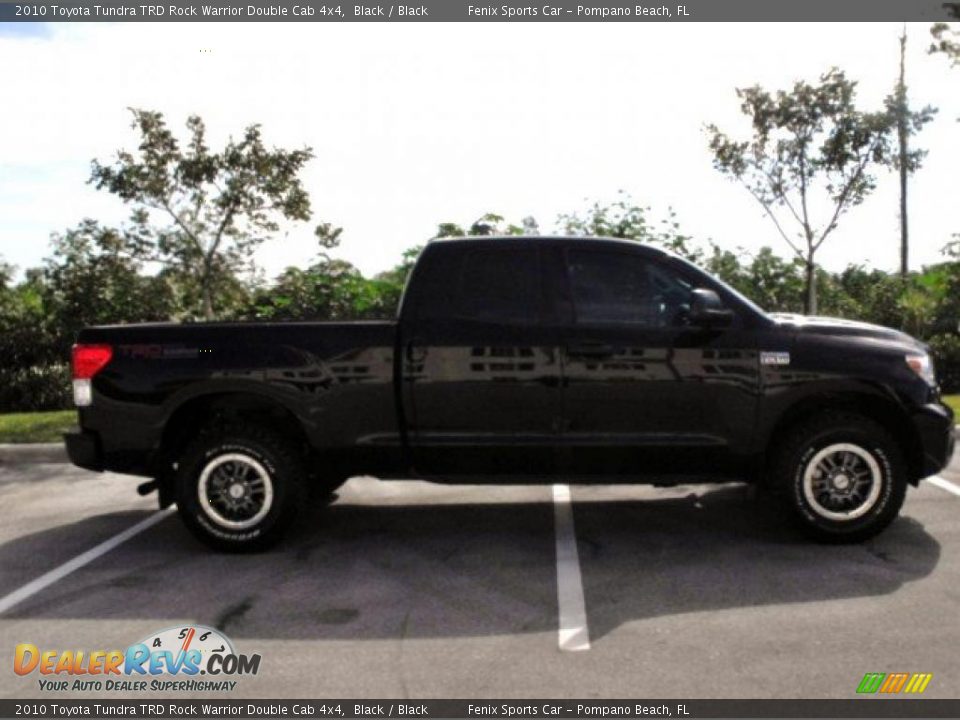 2010 Toyota Tundra TRD Rock Warrior Double Cab 4x4 Black / Black Photo #17
