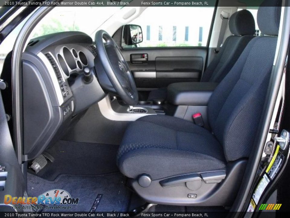 Black Interior - 2010 Toyota Tundra TRD Rock Warrior Double Cab 4x4 Photo #21