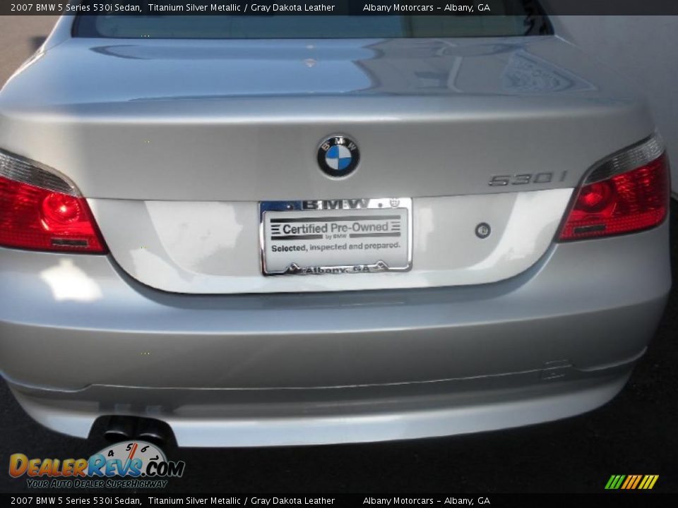 2007 BMW 5 Series 530i Sedan Titanium Silver Metallic / Gray Dakota Leather Photo #4