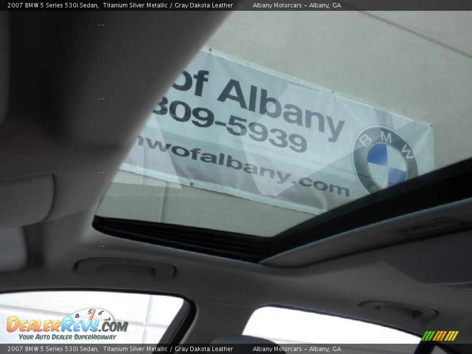 2007 BMW 5 Series 530i Sedan Titanium Silver Metallic / Gray Dakota Leather Photo #11