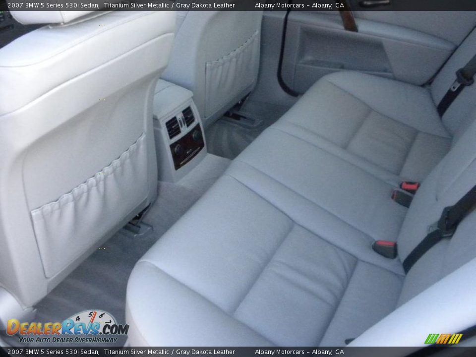 2007 BMW 5 Series 530i Sedan Titanium Silver Metallic / Gray Dakota Leather Photo #12