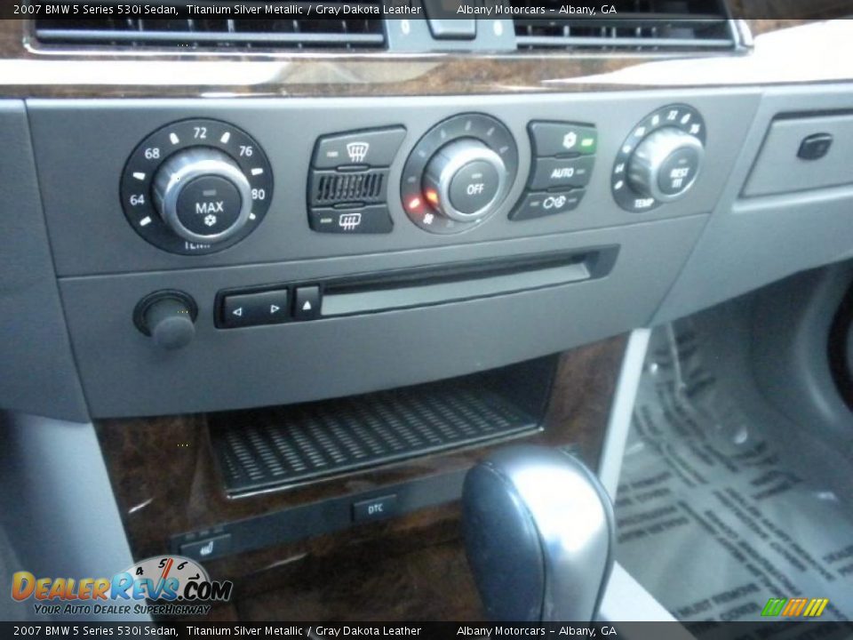 2007 BMW 5 Series 530i Sedan Titanium Silver Metallic / Gray Dakota Leather Photo #18