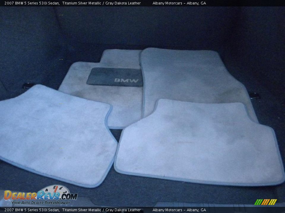 2007 BMW 5 Series 530i Sedan Titanium Silver Metallic / Gray Dakota Leather Photo #21