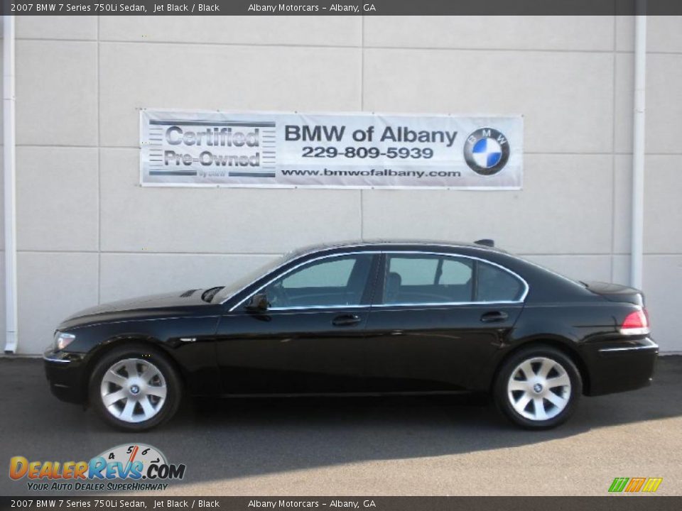 2007 BMW 7 Series 750Li Sedan Jet Black / Black Photo #1