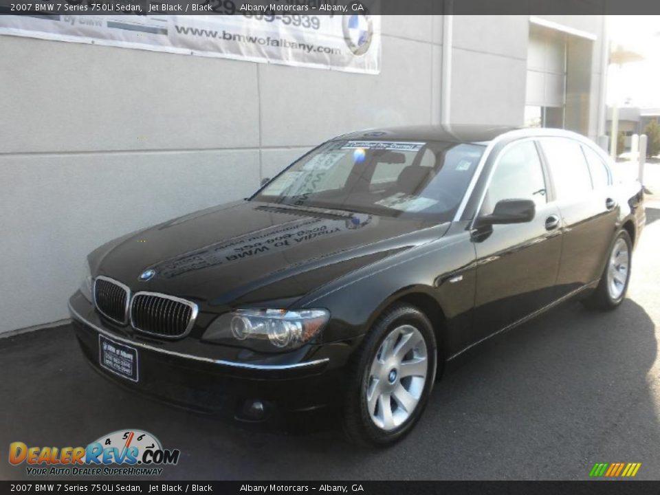 2007 BMW 7 Series 750Li Sedan Jet Black / Black Photo #2