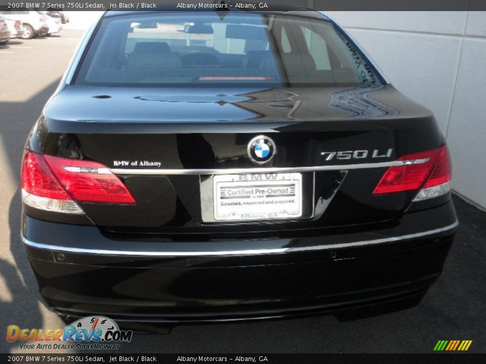 2007 BMW 7 Series 750Li Sedan Jet Black / Black Photo #4
