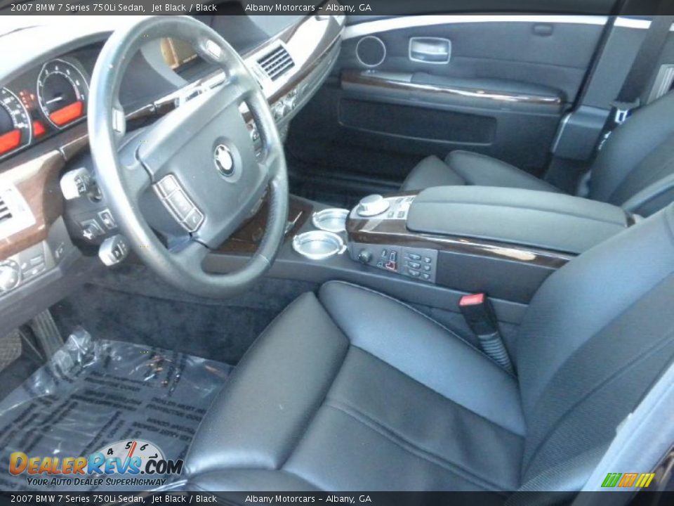2007 BMW 7 Series 750Li Sedan Jet Black / Black Photo #6