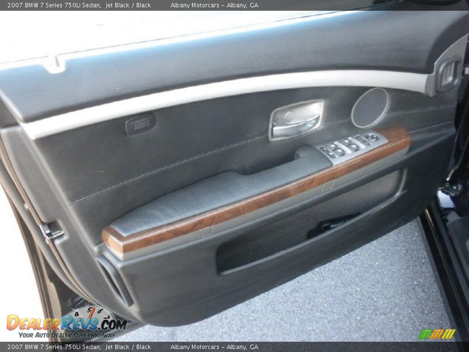 2007 BMW 7 Series 750Li Sedan Jet Black / Black Photo #7