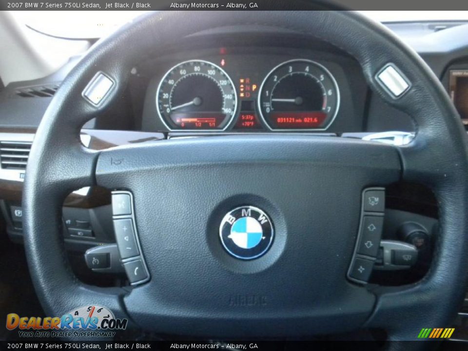 2007 BMW 7 Series 750Li Sedan Jet Black / Black Photo #15