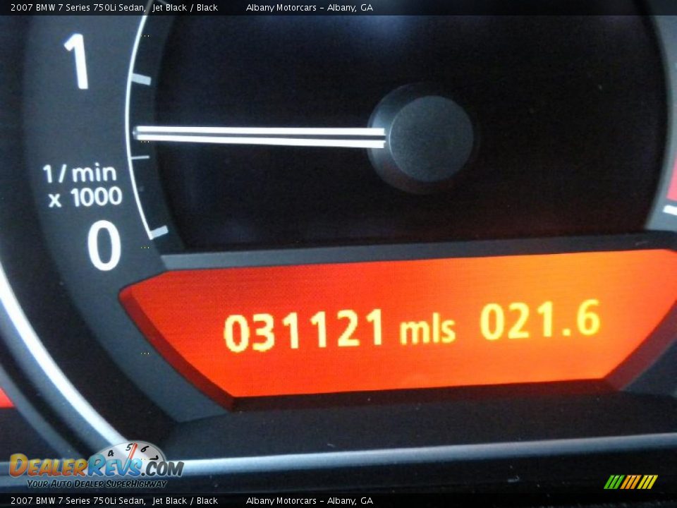 2007 BMW 7 Series 750Li Sedan Jet Black / Black Photo #17