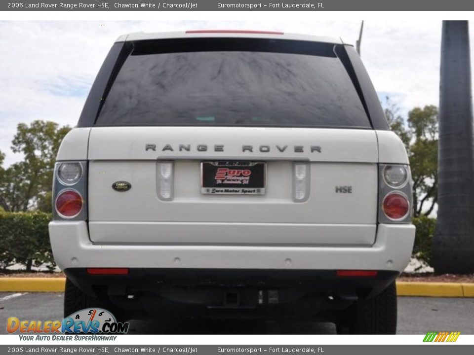2006 Land Rover Range Rover HSE Chawton White / Charcoal/Jet Photo #5