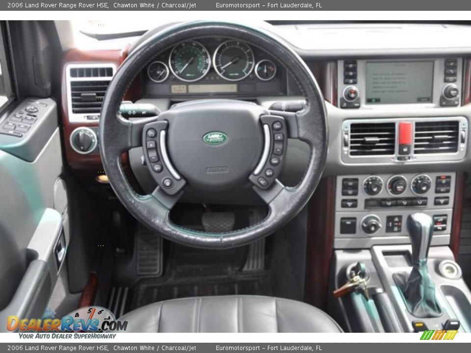 2006 Land Rover Range Rover HSE Chawton White / Charcoal/Jet Photo #9