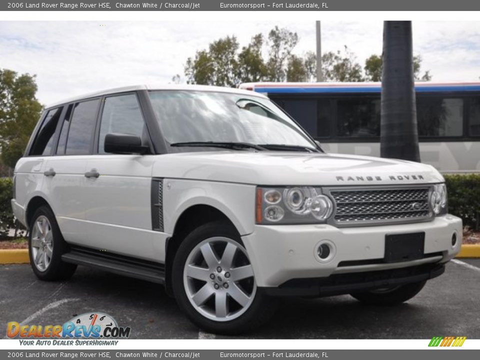 2006 Land Rover Range Rover HSE Chawton White / Charcoal/Jet Photo #10