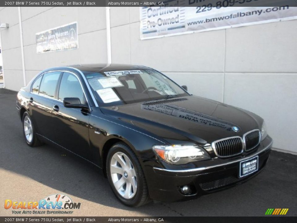2007 BMW 7 Series 750Li Sedan Jet Black / Black Photo #25