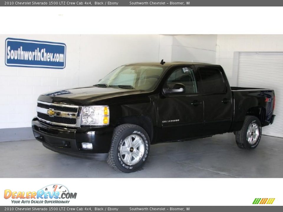2010 Chevrolet Silverado 1500 LTZ Crew Cab 4x4 Black / Ebony Photo #1