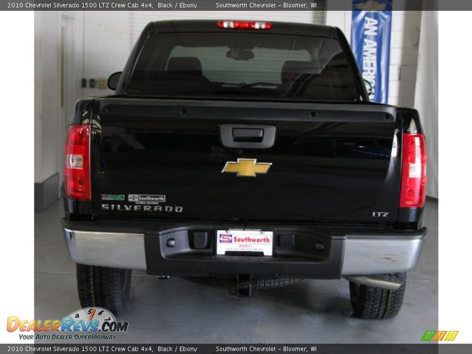 2010 Chevrolet Silverado 1500 LTZ Crew Cab 4x4 Black / Ebony Photo #3