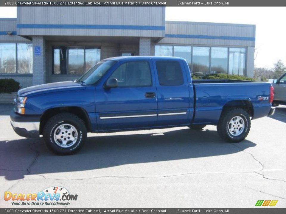 2003 Chevrolet Silverado 1500 Z71 Extended Cab 4x4 Arrival Blue Metallic / Dark Charcoal Photo #1