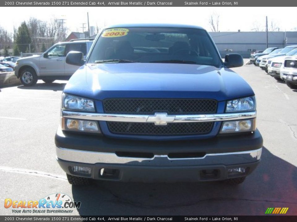 2003 Chevrolet Silverado 1500 Z71 Extended Cab 4x4 Arrival Blue Metallic / Dark Charcoal Photo #4