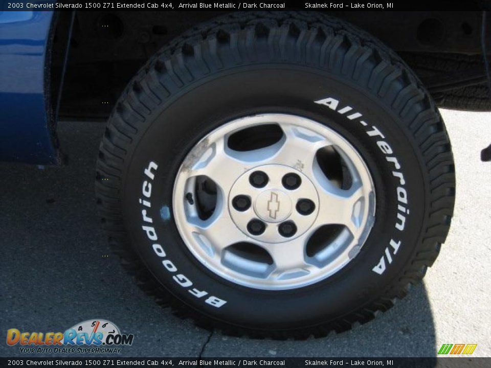 2003 Chevrolet Silverado 1500 Z71 Extended Cab 4x4 Arrival Blue Metallic / Dark Charcoal Photo #13