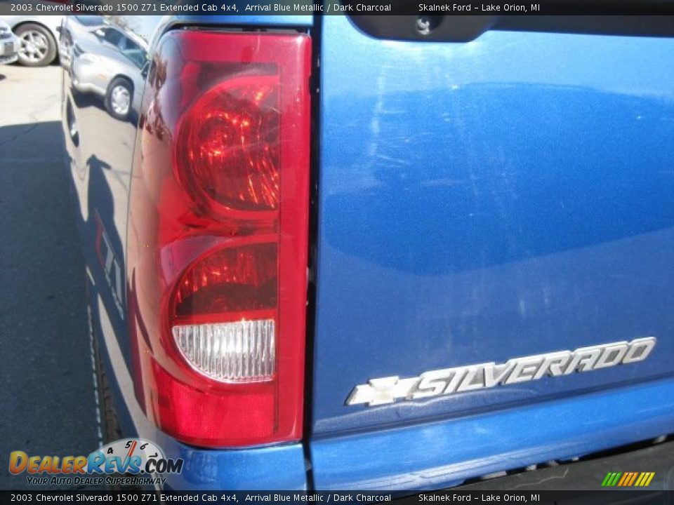 2003 Chevrolet Silverado 1500 Z71 Extended Cab 4x4 Arrival Blue Metallic / Dark Charcoal Photo #14