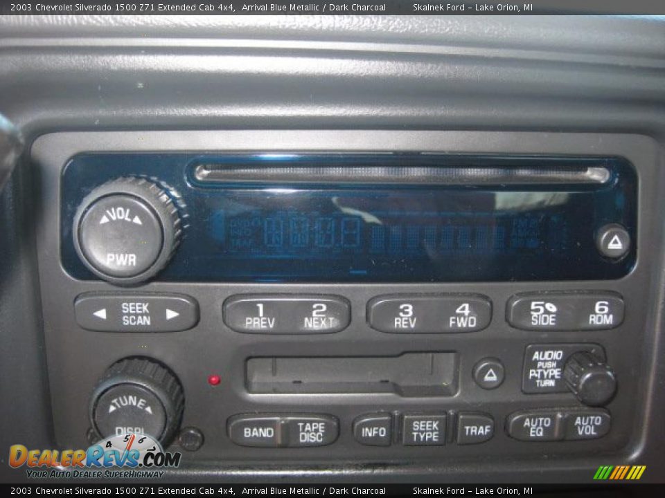 2003 Chevrolet Silverado 1500 Z71 Extended Cab 4x4 Arrival Blue Metallic / Dark Charcoal Photo #29