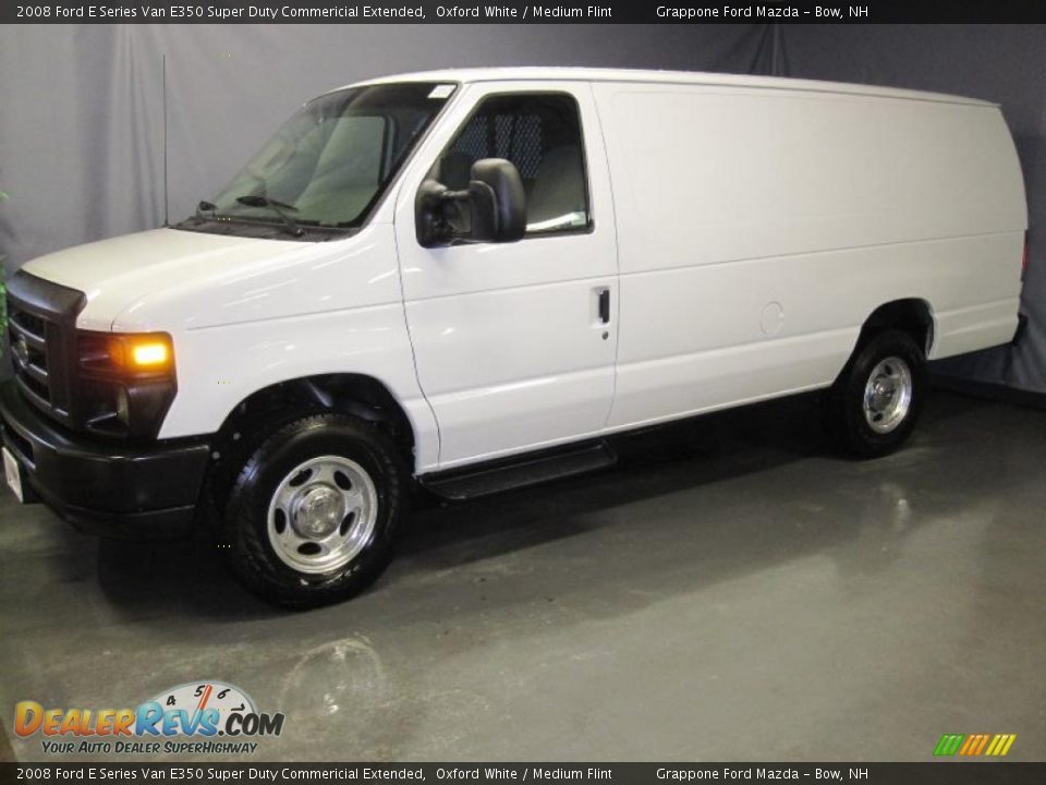 2008 Ford E Series Van E350 Super Duty Commericial Extended Oxford White / Medium Flint Photo #1
