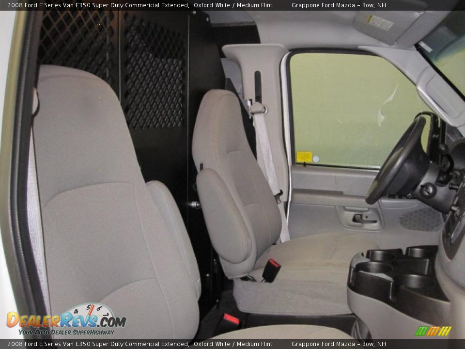 2008 Ford E Series Van E350 Super Duty Commericial Extended Oxford White / Medium Flint Photo #2