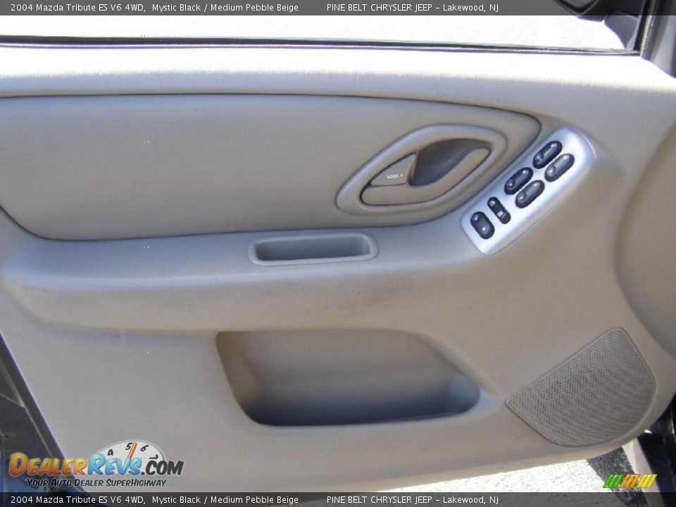 2004 Mazda Tribute ES V6 4WD Mystic Black / Medium Pebble Beige Photo #9