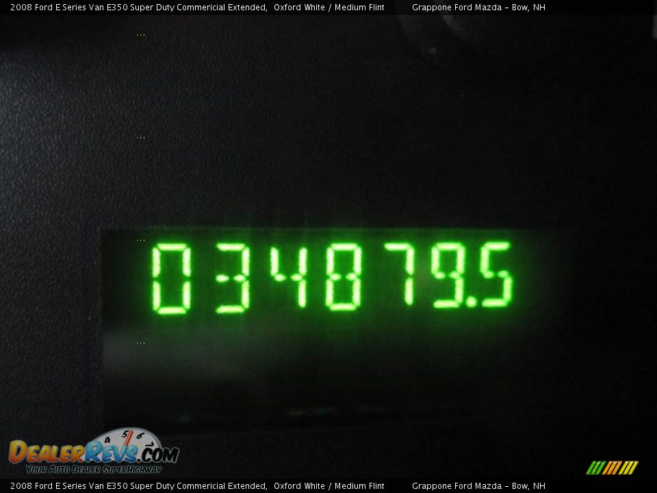2008 Ford E Series Van E350 Super Duty Commericial Extended Oxford White / Medium Flint Photo #4