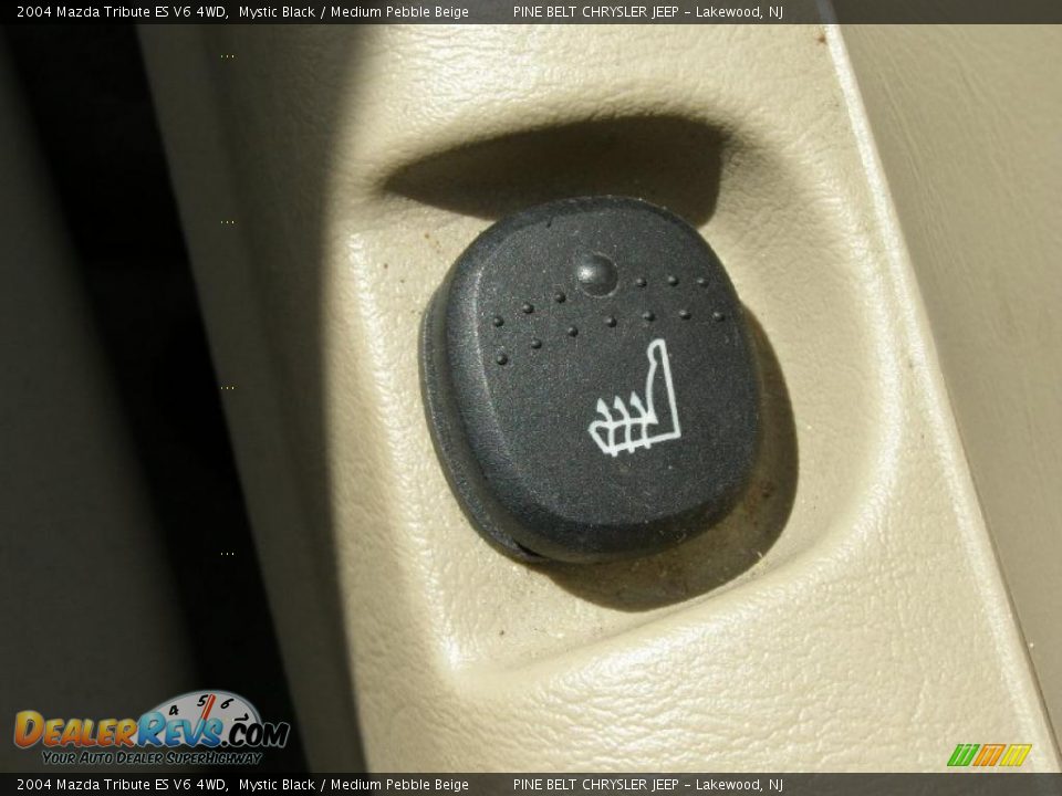 2004 Mazda Tribute ES V6 4WD Mystic Black / Medium Pebble Beige Photo #13