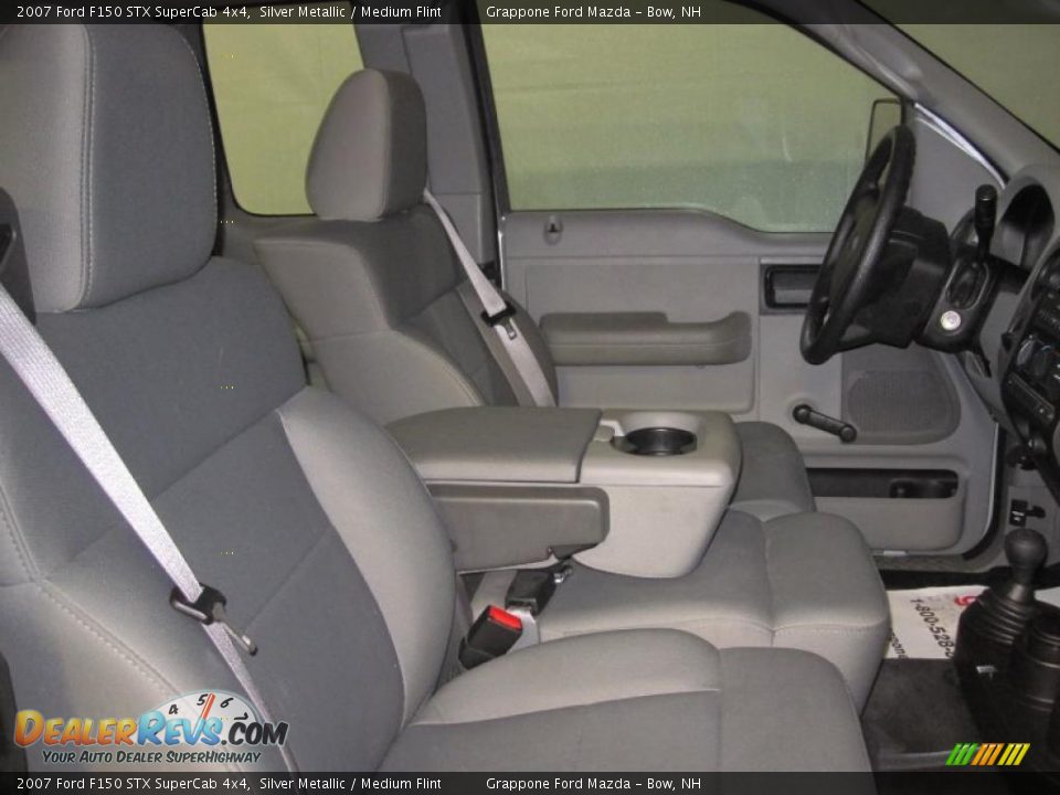 2007 Ford F150 STX SuperCab 4x4 Silver Metallic / Medium Flint Photo #6