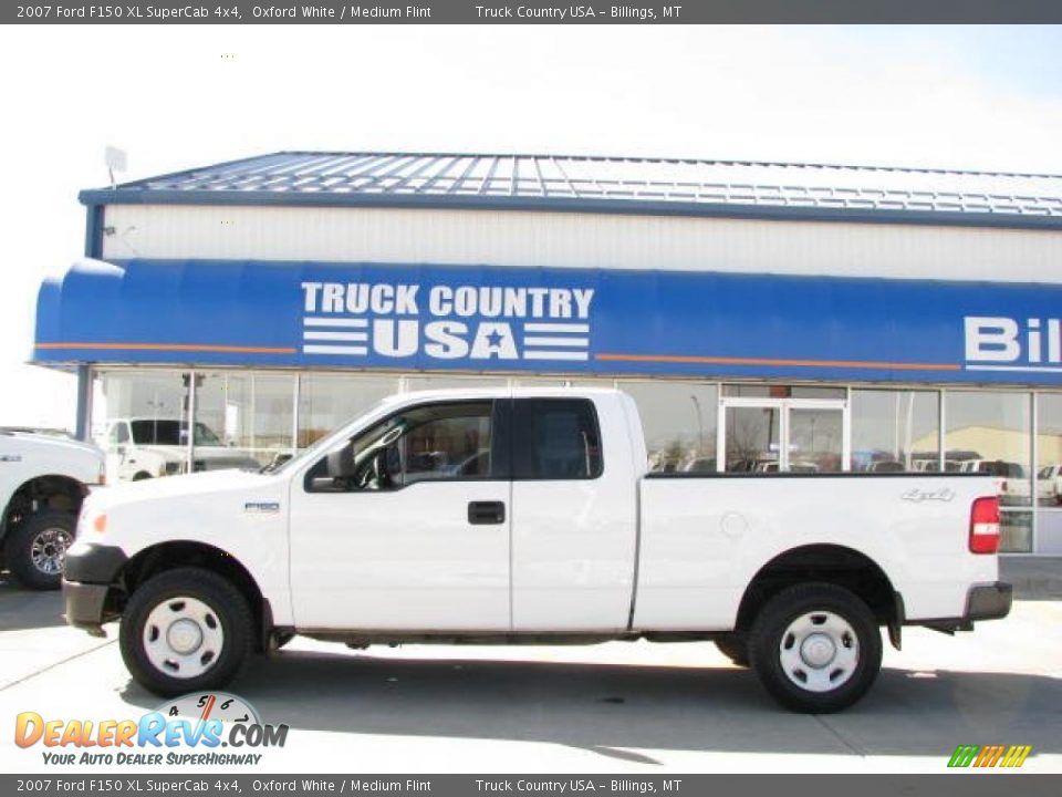 2007 Ford F150 XL SuperCab 4x4 Oxford White / Medium Flint Photo #1
