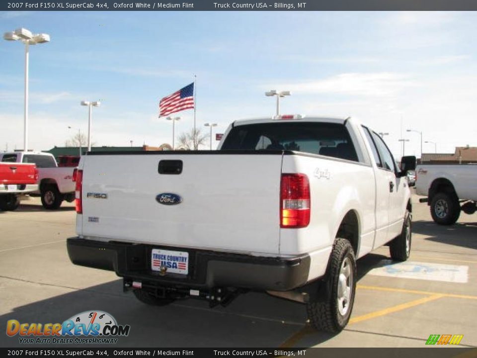 2007 Ford F150 XL SuperCab 4x4 Oxford White / Medium Flint Photo #5
