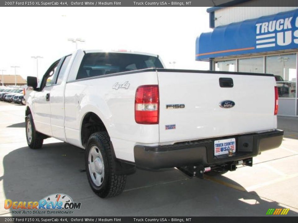 2007 Ford F150 XL SuperCab 4x4 Oxford White / Medium Flint Photo #6