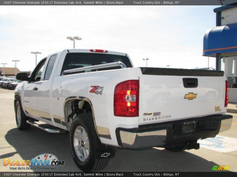2007 Chevrolet Silverado 1500 LT Extended Cab 4x4 Summit White / Ebony Black Photo #6