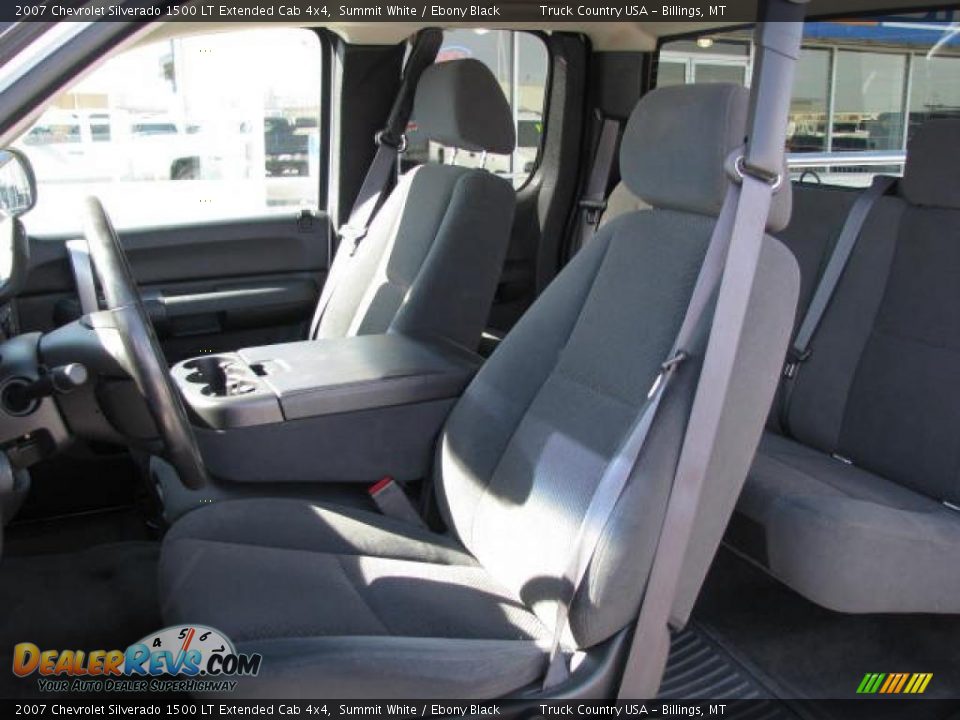 2007 Chevrolet Silverado 1500 LT Extended Cab 4x4 Summit White / Ebony Black Photo #7