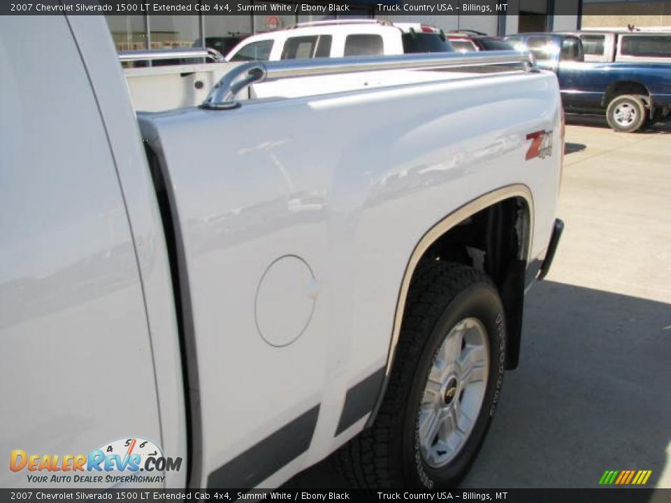 2007 Chevrolet Silverado 1500 LT Extended Cab 4x4 Summit White / Ebony Black Photo #12
