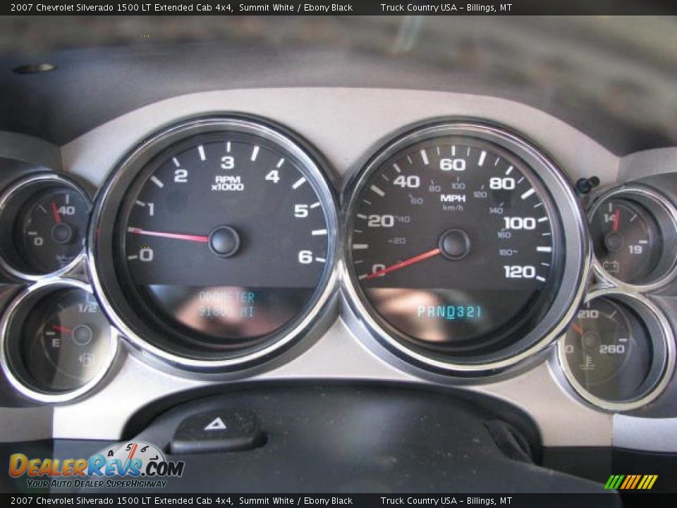 2007 Chevrolet Silverado 1500 LT Extended Cab 4x4 Summit White / Ebony Black Photo #13