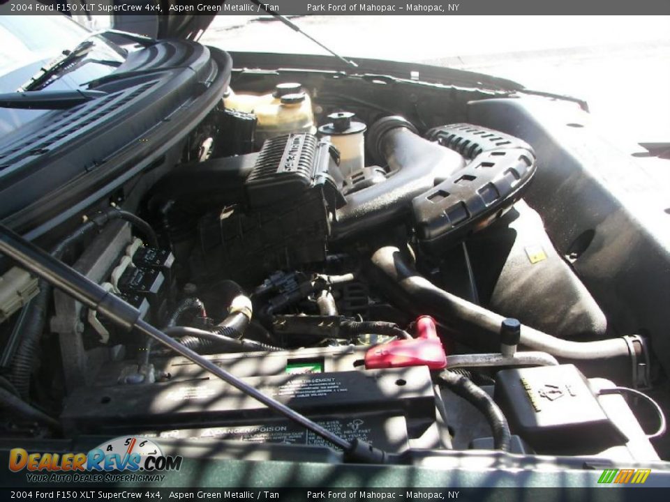 2004 Ford F150 XLT SuperCrew 4x4 Aspen Green Metallic / Tan Photo #10