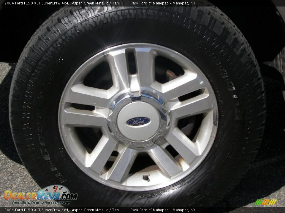 2004 Ford F150 XLT SuperCrew 4x4 Aspen Green Metallic / Tan Photo #11