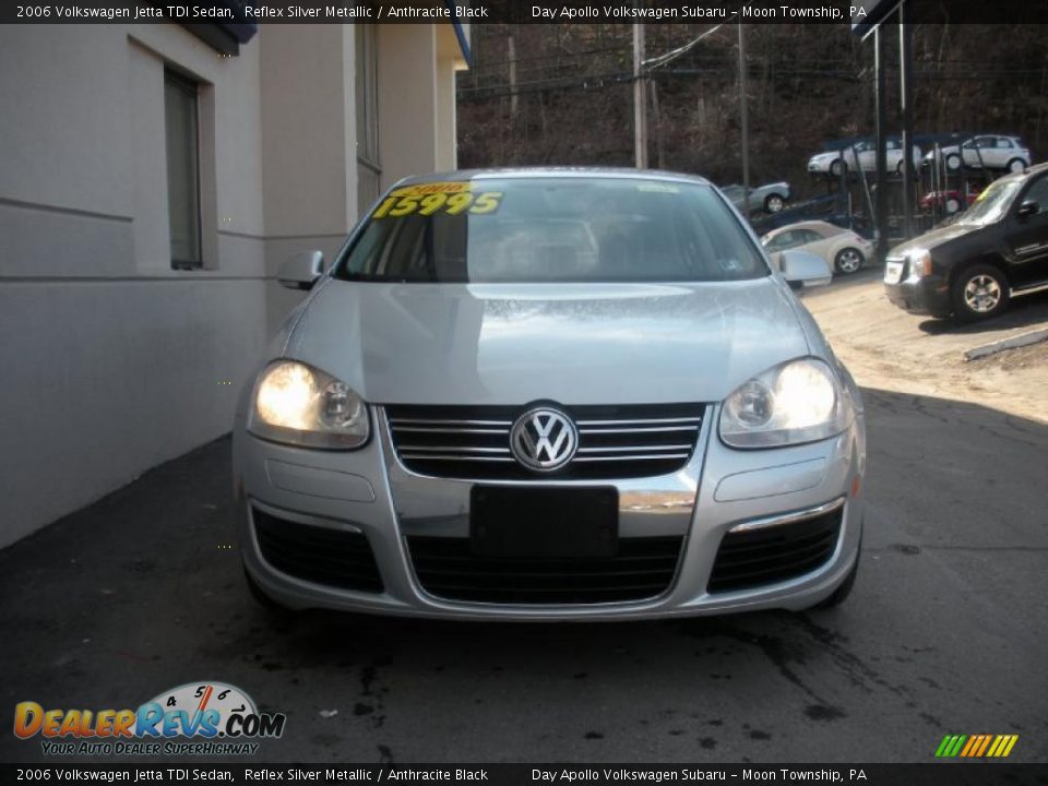 2006 Volkswagen Jetta TDI Sedan Reflex Silver Metallic / Anthracite Black Photo #7