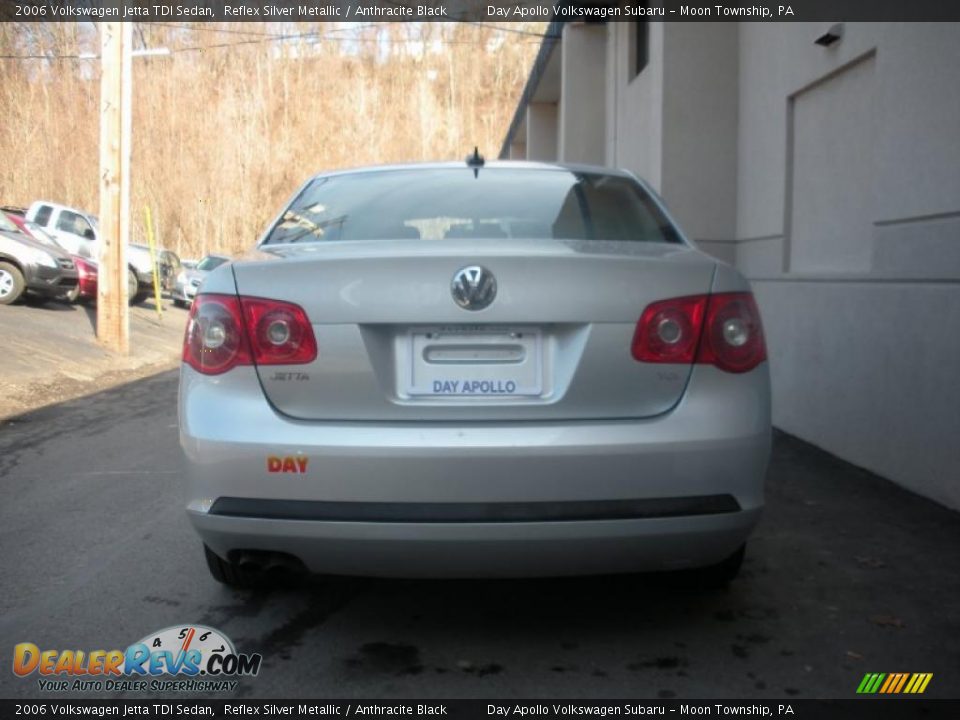 2006 Volkswagen Jetta TDI Sedan Reflex Silver Metallic / Anthracite Black Photo #8