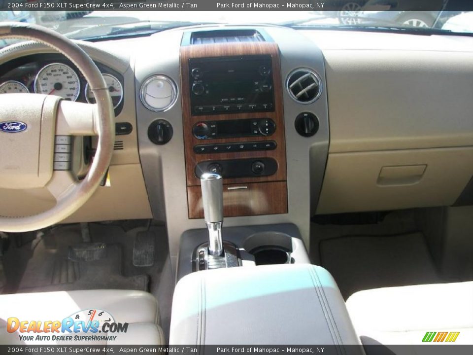 2004 Ford F150 XLT SuperCrew 4x4 Aspen Green Metallic / Tan Photo #20