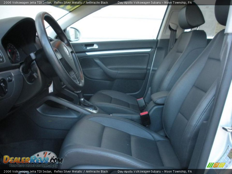 2006 Volkswagen Jetta TDI Sedan Reflex Silver Metallic / Anthracite Black Photo #9