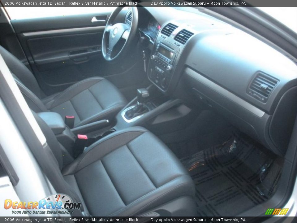 2006 Volkswagen Jetta TDI Sedan Reflex Silver Metallic / Anthracite Black Photo #13