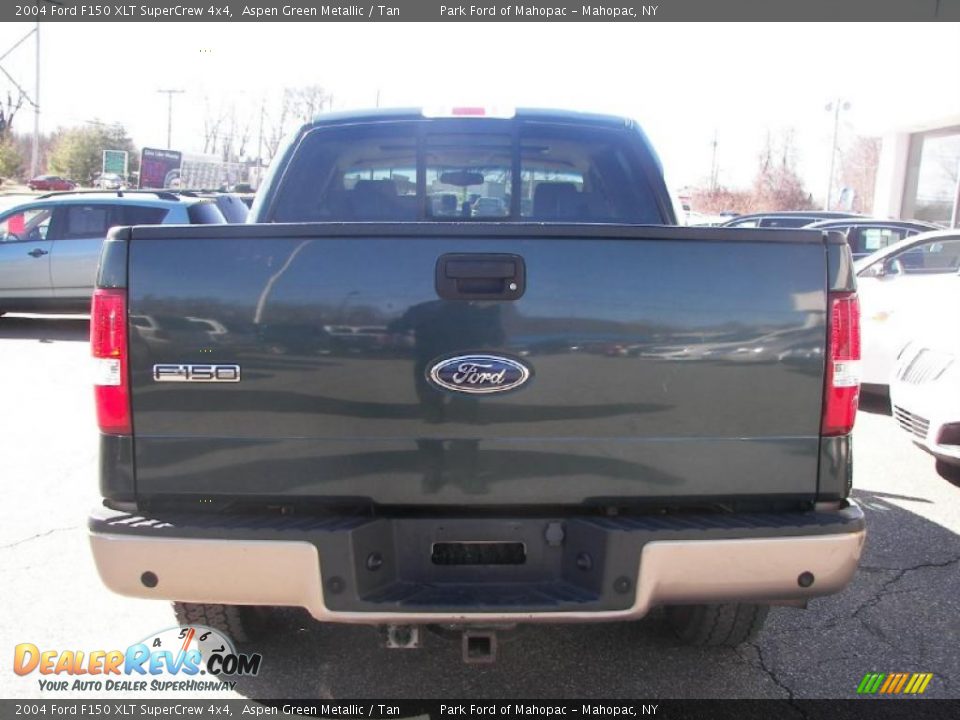 2004 Ford F150 XLT SuperCrew 4x4 Aspen Green Metallic / Tan Photo #25