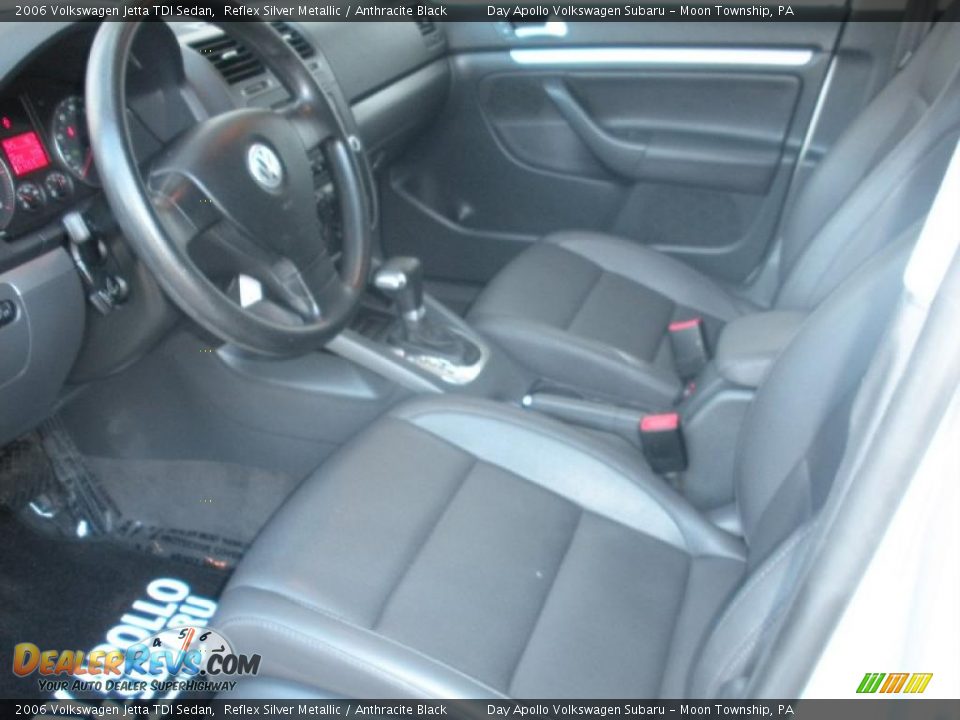2006 Volkswagen Jetta TDI Sedan Reflex Silver Metallic / Anthracite Black Photo #15