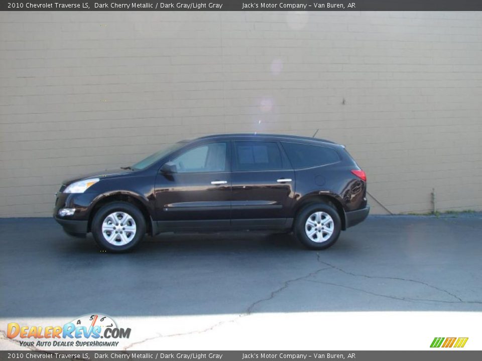 2010 Chevrolet Traverse LS Dark Cherry Metallic / Dark Gray/Light Gray Photo #1