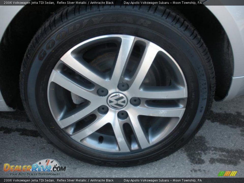 2006 Volkswagen Jetta TDI Sedan Reflex Silver Metallic / Anthracite Black Photo #19